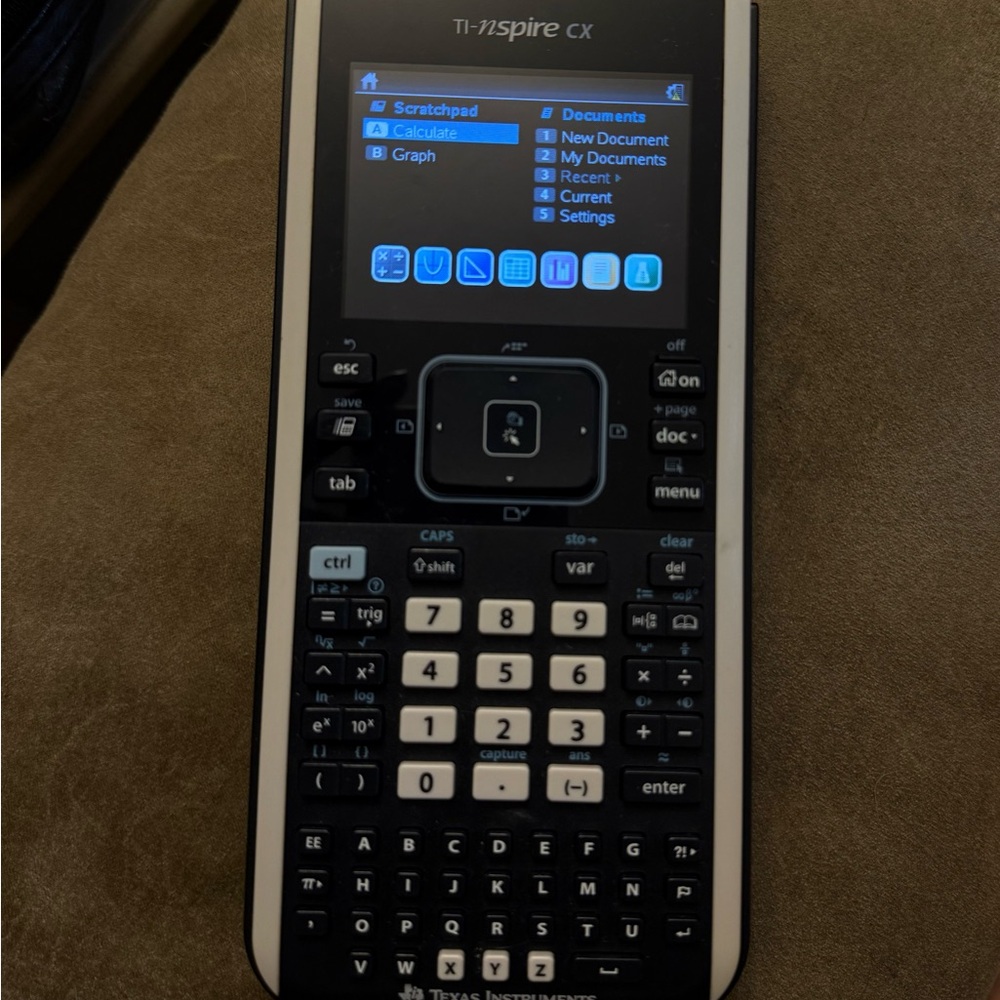 Texas Instruments TI-Nspire CX Black and White Calculator